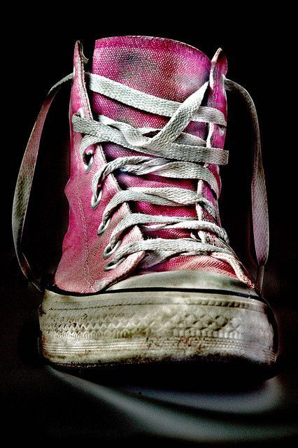 converse dentelle rose