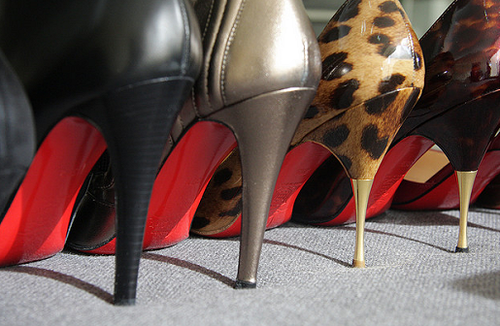 chaussure à talon retractable